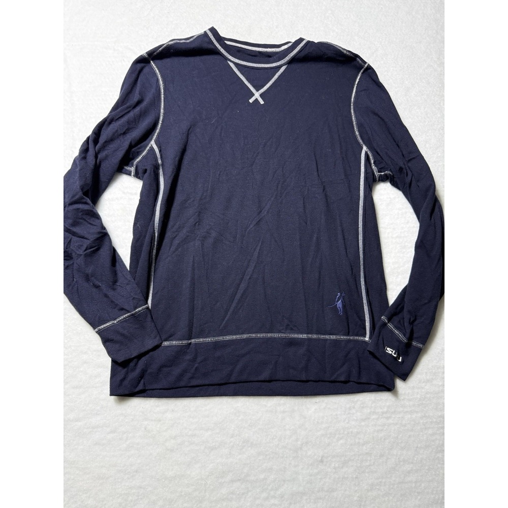 Toes on the Nose Men's Medium Navy Blue Long Sleeve Thermal Performance Shirt